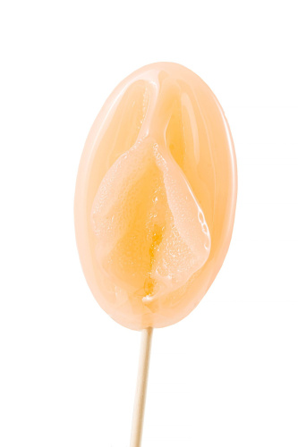 Леденец в форме вагины со вкусом бейлиз - 50 гр.