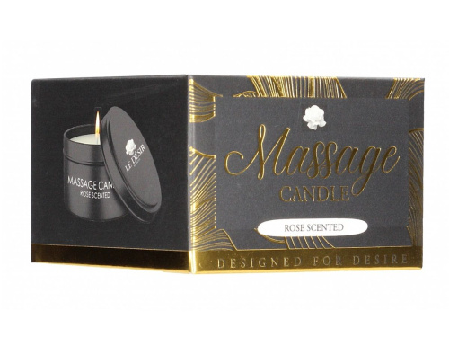 Массажная свеча с ароматом розы Massage Candle Rose Scented - 100 гр. фото 3