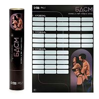 Плакат для двоих со скретч-слоем «БДСМ»