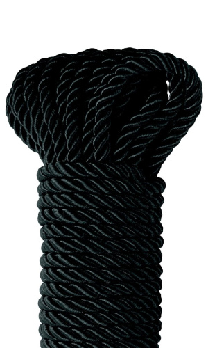 Черная веревка для фиксации Deluxe Silky Rope - 9,75 м. фото 3