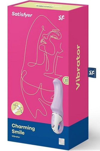 Сиреневый вибратор Satisfyer Charming Smile - 18,5 см. фото 4