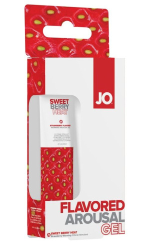 Стимулирующий клиторальный гель со вкусом клубники JO Sweet Berry Heat - 10 мл. фото 2