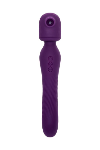 Фиолетовый универсальный стимулятор Kisom - 24 см. фото 3