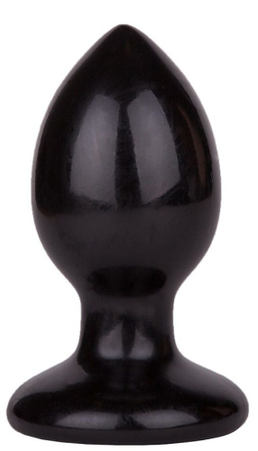 Черный анальный плаг Glide M - 10,3 см. Черный анальный плаг Glide M - 10,3 см.