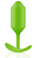 Лаймовая пробка для ношения B-vibe Snug Plug 3 - 12,7 см.