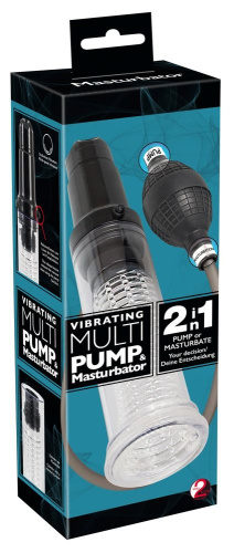 Вакуумная помпа-мастурбатор Vibrating Multi Pump & Masturbator фото 8