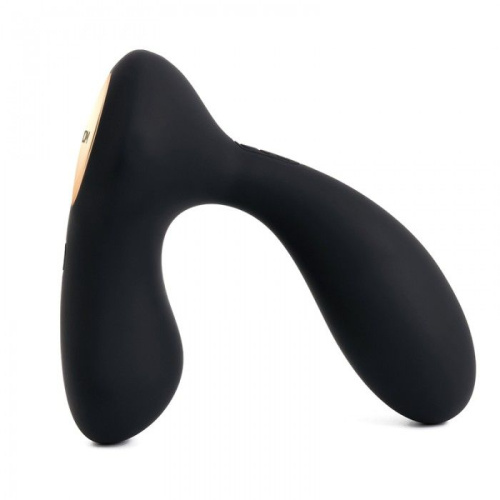 Чёрный стимулятор простаты Vick с вибрацией и пультом ДУ фото 2