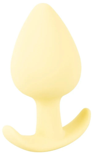 Жёлтая анальная втулка Mini Butt Plug - 6 см. фото 3