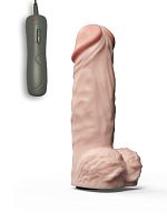 Фаллическая насадка Харнесс UNICOCK 10  с вибрацией - 24,8 см.