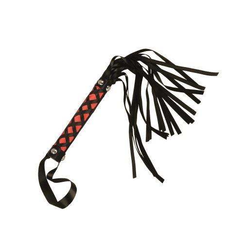 Чёрная плеть с атласной рукоятью TANTRIC фото 2 Чёрная плеть с атласной рукоятью TANTRIC фото 2