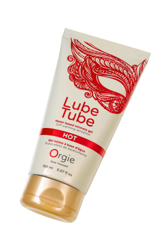 Интимный гель на водной основе Lube Tube Hot с разогревающим эффектом - 150 мл. фото 4