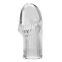 Прозрачная насадка на пенис Huel - 9 см.