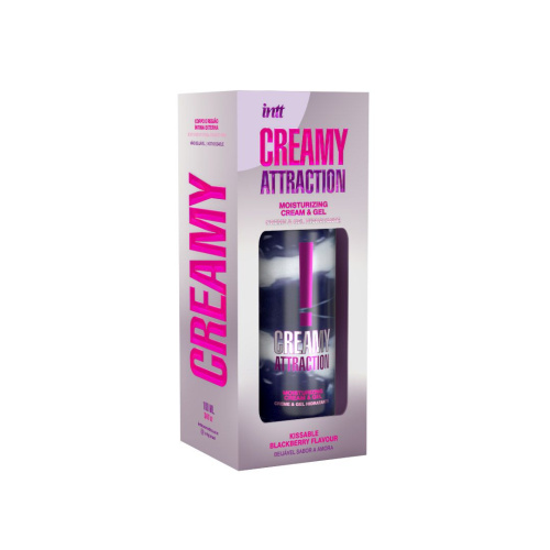 Увлажняющий крем-гель для тела с ароматом ежевики Creamy Attraction Blackberry - 100 мл. фото 5
