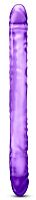 Фиолетовый двусторонний фаллоимитатор 18 inch Double Dildo - 45 см.