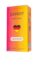 Презервативы EXPERT Hot Love с разогревающим эффектом - 12 шт.(+3 в подарок)