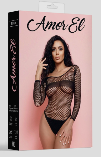 Сексуальное боди-сетка с рукавами фото 3