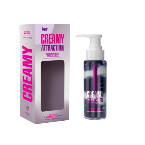 Увлажняющий крем-гель для тела с ароматом ежевики Creamy Attraction Blackberry - 100 мл. фото 4