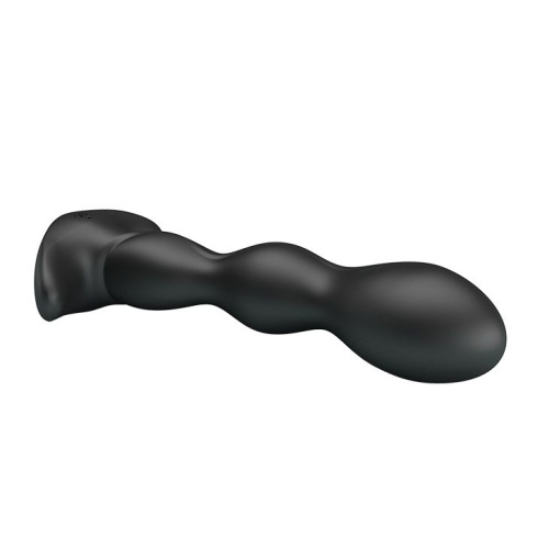 Черный анальный стимулятор простаты с вибрацией Special Anal Massager - 14,5 см. фото 4