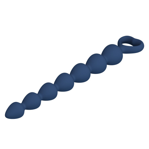 Синяя анальная цепочка - 26,7 см. фото 6 Синяя анальная цепочка - 26,7 см. фото 6