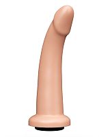 Телесная гладкая насадка-фаллоимитатор Harness - 17 см.
