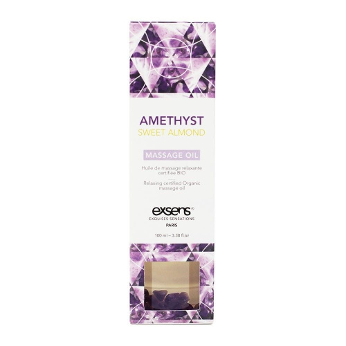 Органическое массажное масло AMETHYST SWEET ALMOND - 100 мл. фото 3