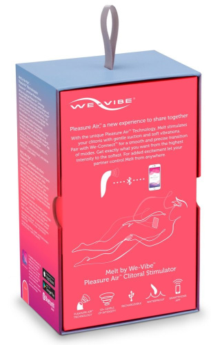 Розовый вакуум-волновой стимулятор клитора We-Vibe Melt фото 5