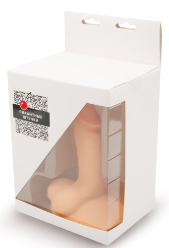 Телесный реалистичный фаллоимитатор с широким основанием - 17 см. фото 2 Телесный реалистичный фаллоимитатор с широким основанием - 17 см. фото 2