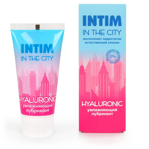 Увлажняющий лубрикант на водной основе Intim in the city Hyaluronic - 60 гр. фото 3