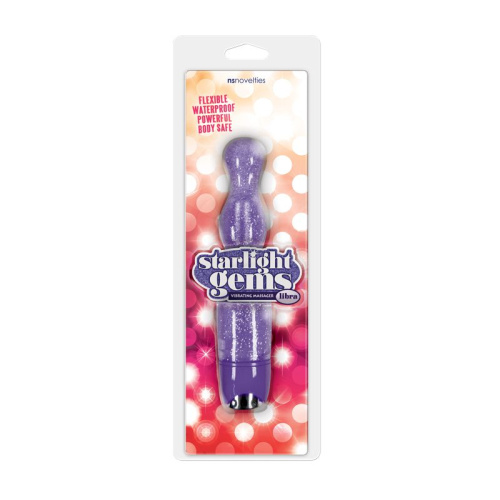 Фиолетовый вибратор STARLIGHT GEMS LIBRA - 20,5 см. фото 2 Фиолетовый вибратор STARLIGHT GEMS LIBRA - 20,5 см. фото 2