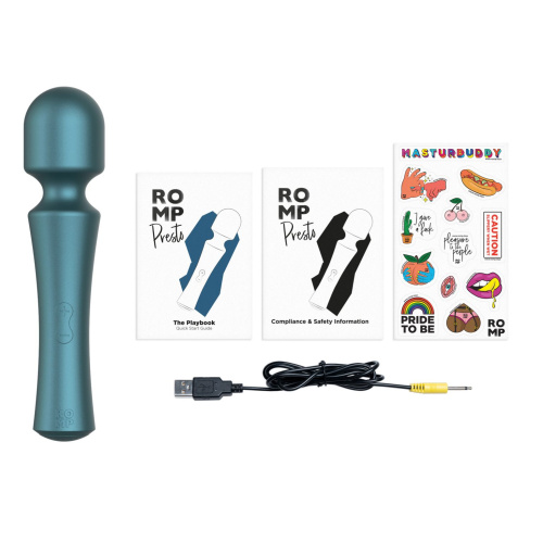 Зеленый wand-вибратор Romp Presto - 20 см. фото 4