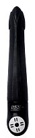 Чёрный вибратор Suzi - 15 см.