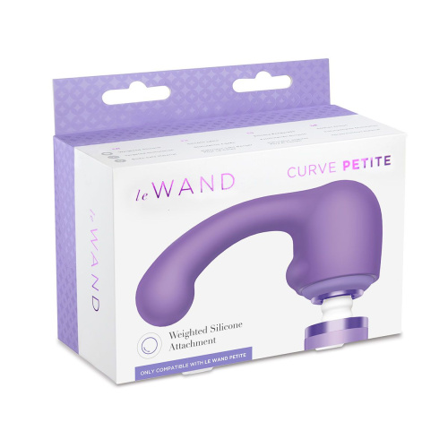 Фиолетовая утяжеленная насадка CURVE для массажера Le Wand фото 3