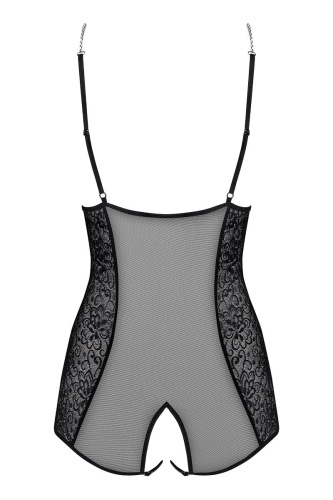 Пикантное боди Diamond с интимным доступом и сверкающим декором фото 4