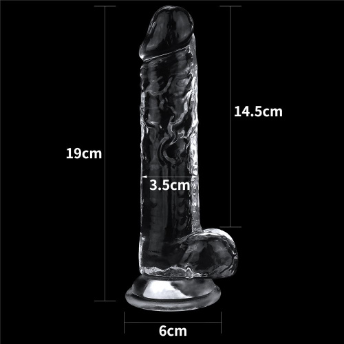 Прозрачный фаллоимитатор Flawless Clear Dildo 7.5 - 19 см. фото 5