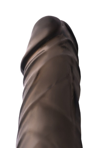 Дымчатая закрытая насадка с подхватом и анальным стимулятором фото 9