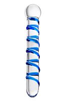 Втулка из стекла с рукояткой - 19 см.