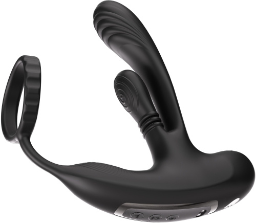 Черный инновационный масcажер простаты Hero с технологией массажа на 360 градусов фото 6
