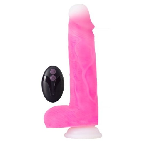 Розовый ротатор-реалистик Roxy 8 Inch Gyrating Dildo - 21,6 см. фото 5