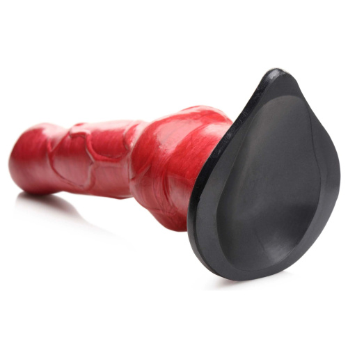 Красный фантазийный фаллоимитатор Hell-Hound Canine Penis Silicone Dildo - 19 см. фото 4