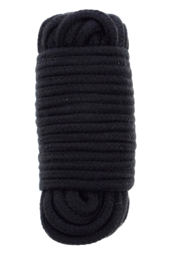 Черная веревка для связывания Love Rope - 10 м.