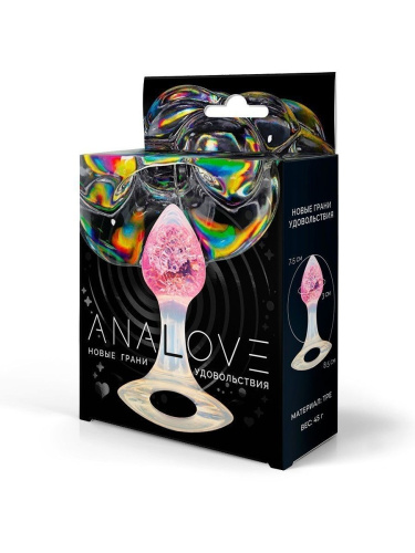 Розоватая анальная пробка с ручкой - 8,5 см. фото 3 Розоватая анальная пробка с ручкой - 8,5 см. фото 3