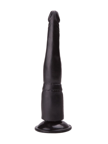 Чёрный анальный фаллоимитатор на подошве-присоске - 18,5 см. фото 3