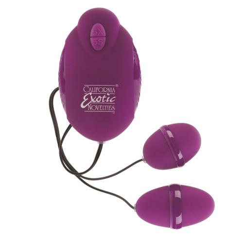 Фиолетовый двойной вибростимулятор ADVANCED RISQUE DUAL TEASERS фото 2