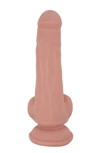 Телесный фаллоимитатор-реалистик Dual Density Dildo - 20 см. фото 2