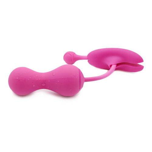 Подарочный набор: розовый тренажер Кегеля MAGIC KEGEL MASTER 2 и фиолетовые менструальные чаши фото 5