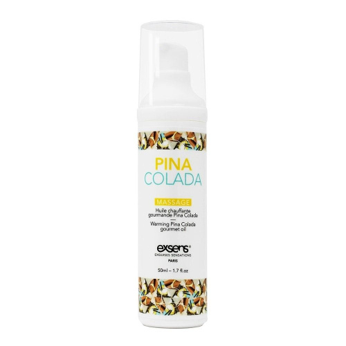Разогревающее массажное масло с ароматом пина колада Gourmet Pina Colada - 50 мл. фото 2
