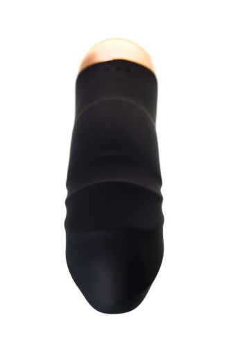 Чёрный вибратор WANAME Storm со стимулирующими рёбрами - 22,5 см. фото 6