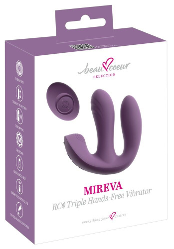 Фиолетовый тройной вибратор MIREVA RC Triple Hands-Free Vibrator фото 2 Фиолетовый тройной вибратор MIREVA RC Triple Hands-Free Vibrator фото 2