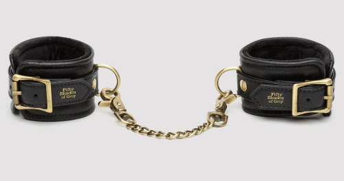 Черные наручники Bound to You Faux Leather Wrist Cuffs фото 2