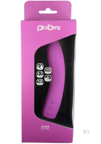 Фиолетовый вибромассажер Zizo Innie Vibe - 18 см. фото 2
